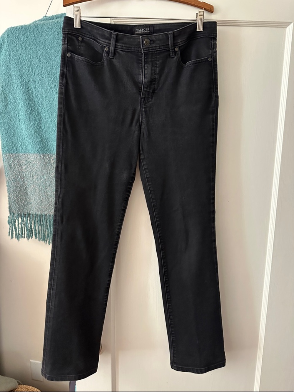 Talbots Black Barely Boot High Waisted Flawless Five Pocket Jeans for Women 10